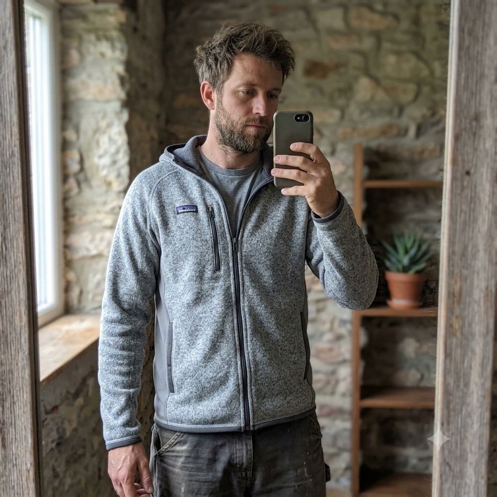 Patagonia Mens Performance Better Sweater XL Gray Full Zip Hoody Gorpcore Hiking